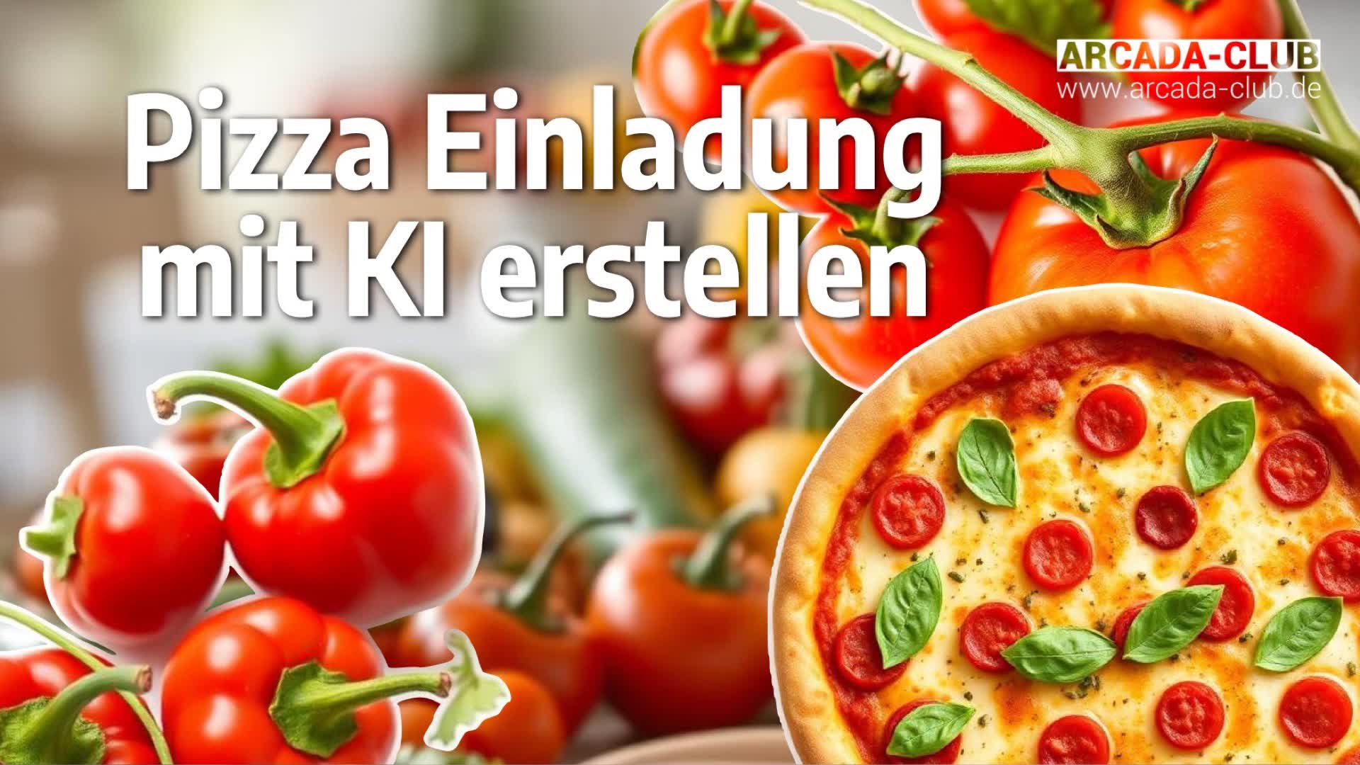 Pizza Einladung mit KI erstellen