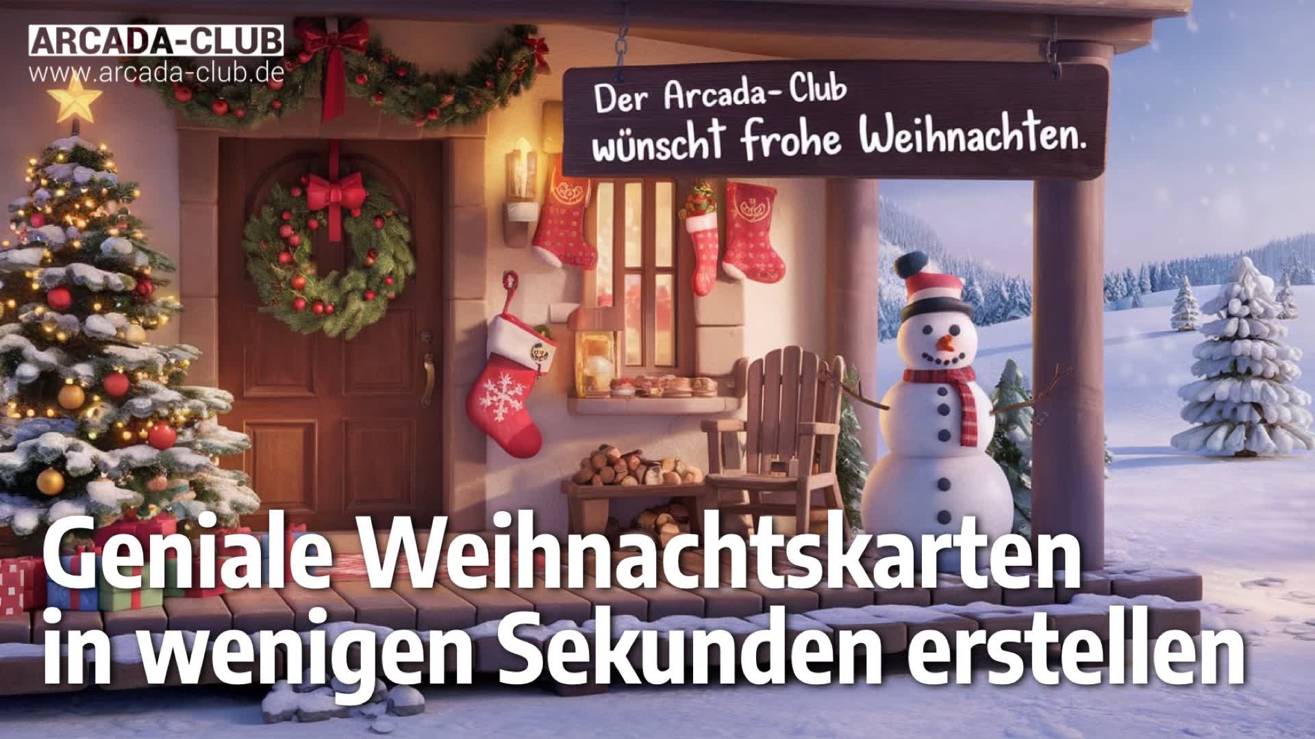 Geniale Weihnachtskarten  in wenigen Sekunden erstellen