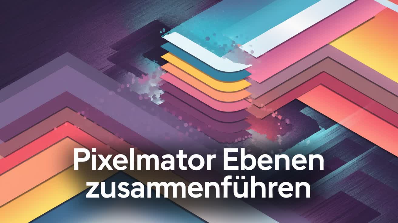 Pixelmator Ebenen zusammenführen