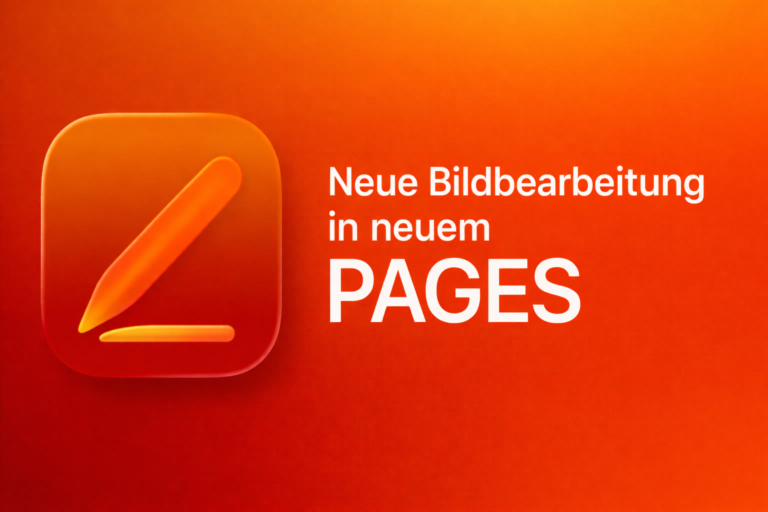 Neue Bildbearbeitung in neuem PAGES
