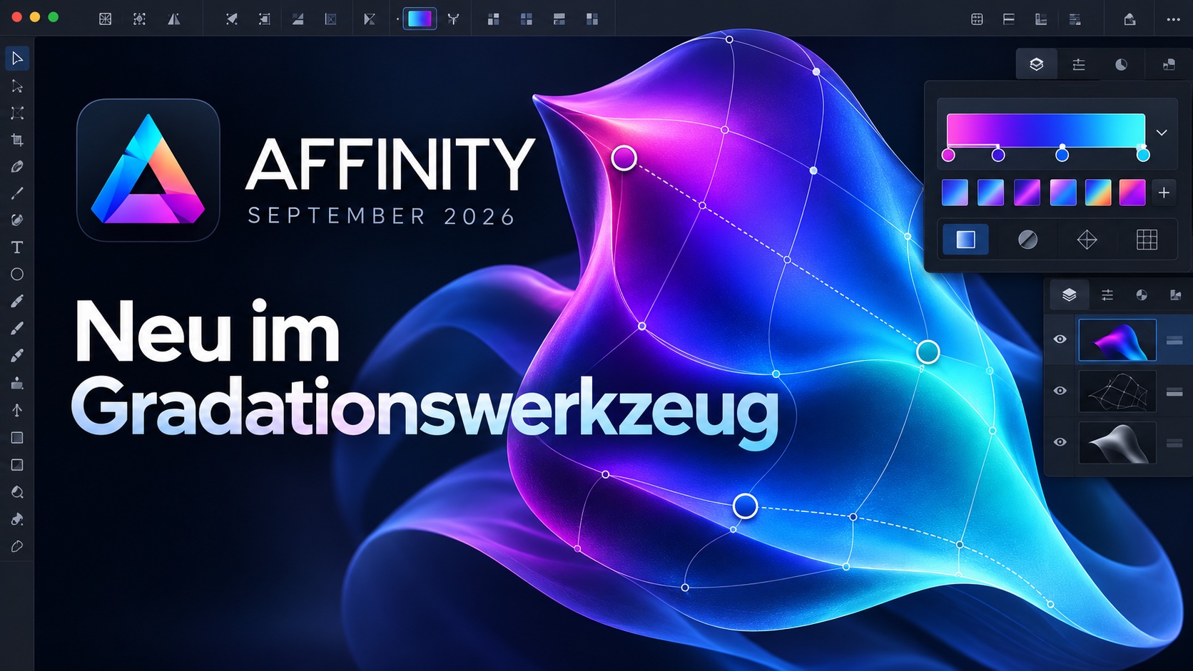 Affinity Update im Gradationswerkzeug